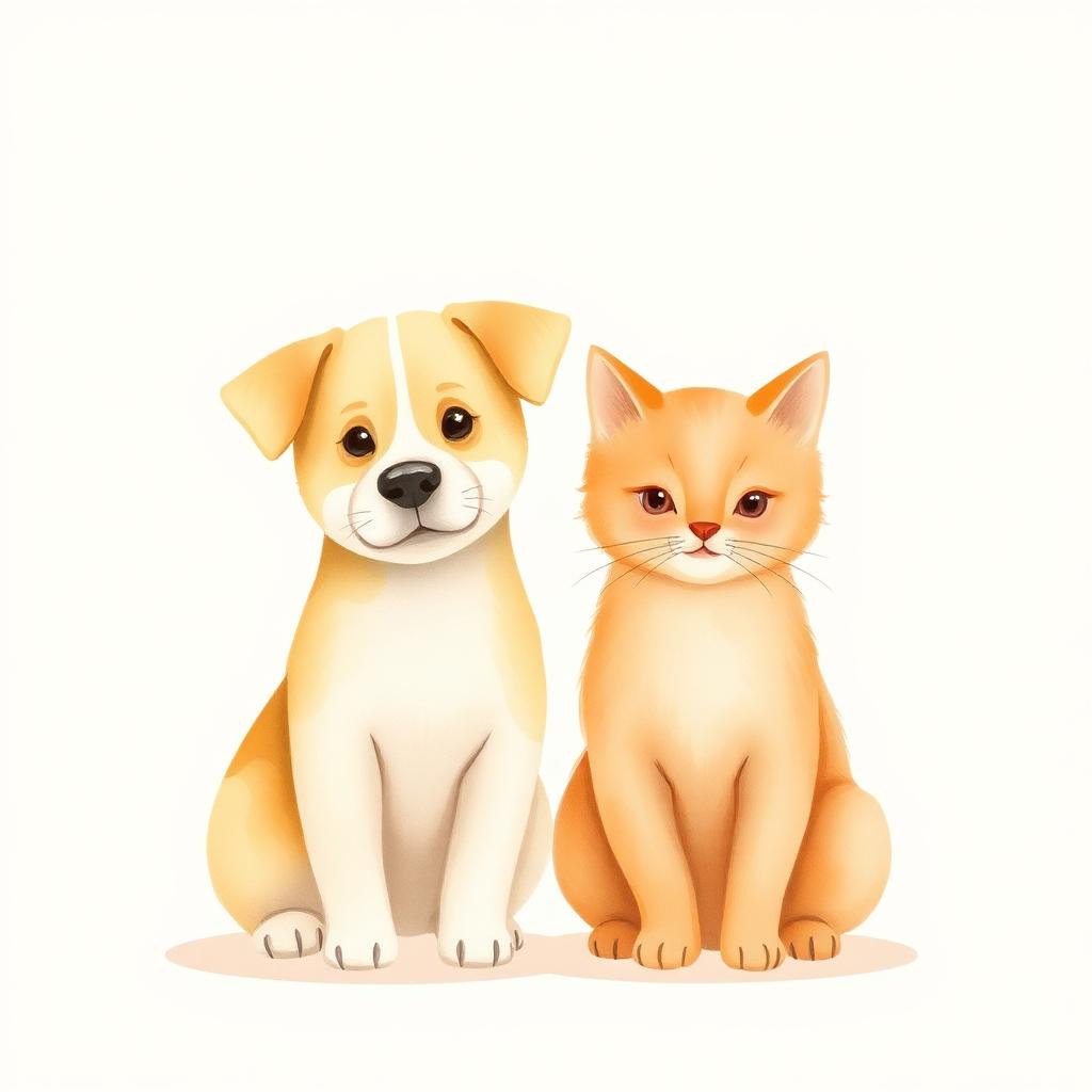 רקע כלב וחתול